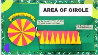 How to make Area of circle working model for school project/area of circle TLM/ math working model
