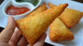 BREAD CONE SAMOSA || Chicken Samosa FIRST TIME ON YOU-TUBE by (YES I CAN COOK)