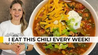 HIGH PROTEIN TURKEY CHILI (No Beans, Big Volume) | Easy Recipe