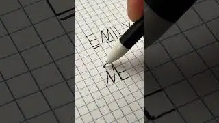Emily - writing the name of my follower. Subscribe plz #logo #shorts