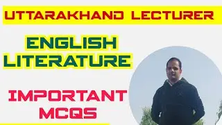 Uttarakhand lecturer, English Literature MCQs💫⭐🔥