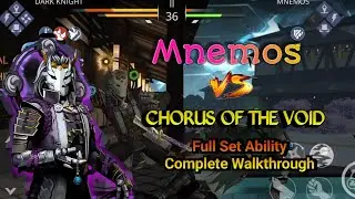 Mnemos vs chorus of the void set and set ability walkthrough #shadowfight3