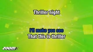 Michael Jackson - Thriller - Karaoke Version from Zoom Karaoke