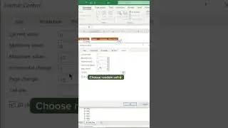 Learn to create Scrollbar in Excel 