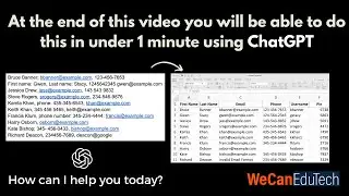 Transform Your Messy Data Into Organized Information with ChatGPT!