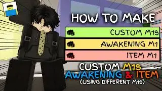 HOW TO MAKE CUSTOM AWAKENING M1s AND CUSTOM ITEM M1s IN JJS | Jujutsu Shenanigans Roblox