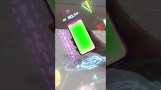 phone hologram green screen