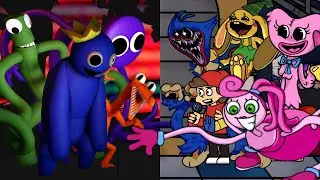 Rainbow Friends Trouble But Opponent's Turn The Poppy Playtime Characters Mod Changes !!