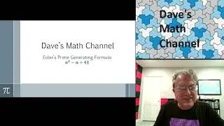 Euler's Prime Generating Formula: n^2 - n + 41