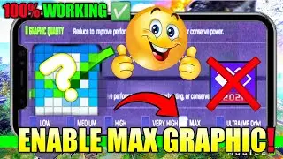 How to enable max graphic in cod mobile || config 60 FPS locked 2022