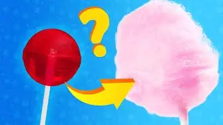 How to make COTTON CANDY without a machine? 🍭 Recipe check