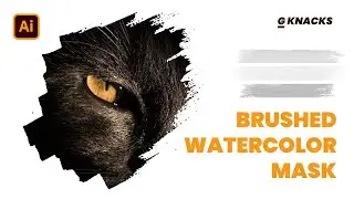 Brushed Watercolor Mask in Adobe Illustrator