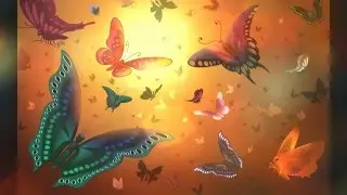 ФУТАЖ -ВОЛШЕБНЫЕ БАБОЧКИ-  ДЛЯ ВИДЕОМОНТАЖА