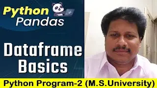 Pandas and DataFrame | Program 2 III Bsc Computer Science| M.S University | Web Academy