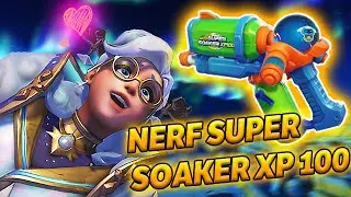 *NEW* MEI WEAPON SKIN NERF SUPER SOAKER XP 100 IS INSANE!!!!!❄️🔫---- OVERWATCH 2 X NERF