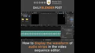 How to Display the Audio Waveform in Blender