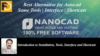 NANOCAD Best free Alternative for Autocad - Interface Tools and Shortcuts Explained