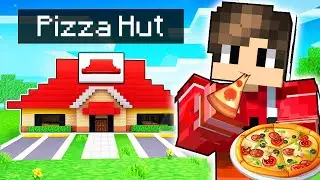 Opening Our PIZZA HUT Restaurant In Minecraft!