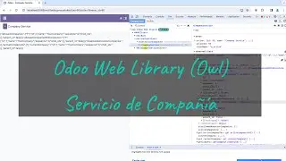 Odoo OWL - Servicio de Compañía - useService(
