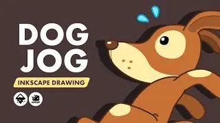 DOG JON || SIMPLE DRAWING WITH INKSCAPE || VECTOR ARTWORK || AZAZYN