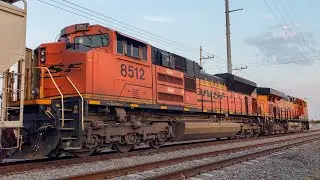 BNSF 7876 & BNSF 8512 avanzando al C/S Arellano | Arranque de Tren Carrusel