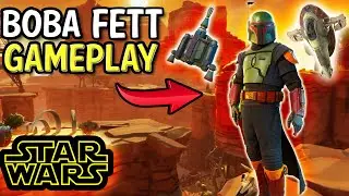 Boba Fett Gameplay & Review! Fortnite Star Wars Collab