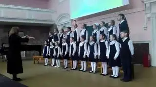Песенка про барсучка. Хор "Песенка" Романовской школы. Март 2017