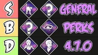 DBD Tier List - BEST General Survivor Perks in 2021 - Dead by Daylight 4.7.0