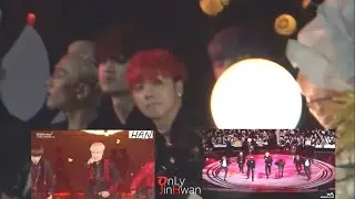 161119 MMA iKON 아이콘 reaction to 방탄소년단 BTS 피 땀 눈물 & 불타오르네 (Blood Sweat Tears & FIRE)