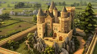 HENFORD CASTLE 🏰 Castle Estate Kit |  The Sims 4 Speed Build | No CC