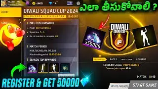 50000💎 Free In Diwali Squad Cup 🤯| How To Join Diwali Cup Event 💥| Register & Get 50k💎 Diwali Cup