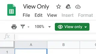 [Google Sheets] How To Edit View Only And Comment Only Files In Google Sheets.