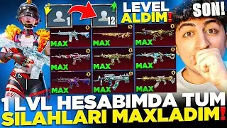SON❗ 1 LEVEL HESABA LEVEL ALDIRIP TÜM SİLAHLARI MAXLADIK❗ (ARTIK BİTTİ...) PUBG Mobile