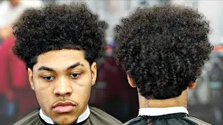 I DONT EVEN THINK IRON MAN CAN SAVE THIS HAIRCUT TUTORIAL: CURLY TOP MID TAPER