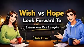 How To Use WISH, HOPE & LOOK FORWARD TO In Real English Conversation | English Podcast 