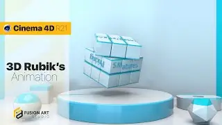 3D Rubik's Cube Animation in Cinema 4D | Redshift, Lighting Kit Pro