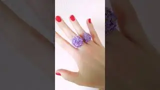 Колечки "Гортензия"  #handmade #пайетки #бисерныеукрашения