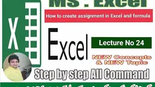 How to create assignment (sale report) in Ms Excel.