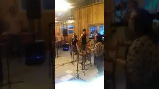 Lydia singing at the"Burn""Barn"!!