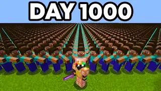 I Made 100 Players Simulate 1000 Days of Civilization in Minecraft...
