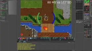 Tibia Faluna PVP action 80 MS vs 117 ED