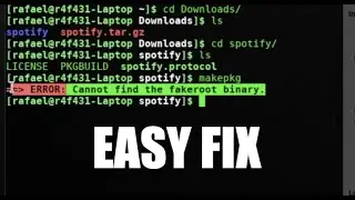 Arch Linux HOW TO FIX: Cannot Find the Fakeroot Binary (makepkg)