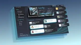 UI in Affinity Designer? | Music Player Mockup