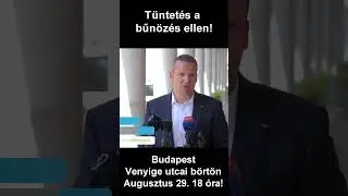 Tüntetés a bűnözés ellen Budapest Augusztus 29. 18 óra! #mihazank #toroczkai #politika #fidesz