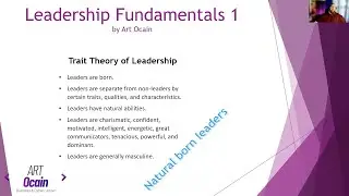 Leadership Fundamentals:  Trait Theory of Leadership