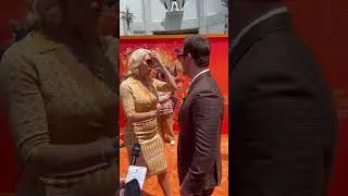 Chris Pratt and Hannah Waddingham's adorable hug at The Garfield Movie LA Premiere🥰😸🧡 #garfield