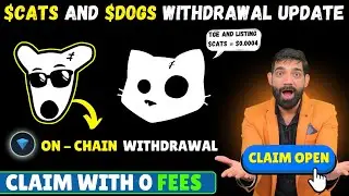 Dogs Coin On Chain Withdrawal Explained | Cats Coin withdrawal, Claim, Buy sell $0.00094 News #cats