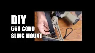 How to mount a sling on a AR15 with 550 cord Combat Art Sling V3 paracord mounting DIY hardware