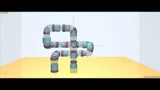 Animated pipe design in Cinema 4d