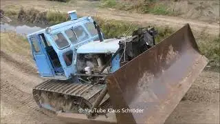 Sowjetischer Bulldozer T-100 M-3 in Ohrsleben 2024